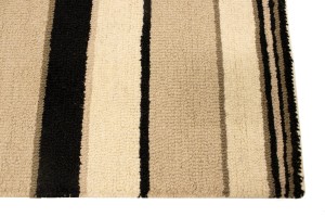 Multicolored Stripes 5X8 Hand-Tufted Modern Rug