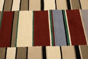 Multicolored Stripes 5X8 Hand-Tufted Modern Rug