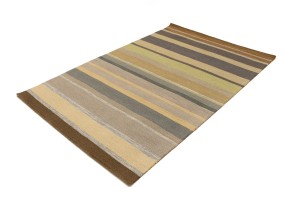 Multicolored Stripes 5X8 Hand-Tufted Modern Rug