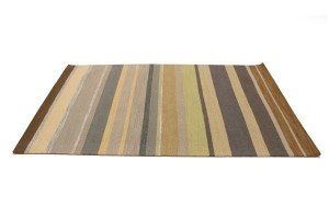 Multicolored Stripes 5X8 Hand-Tufted Modern Rug