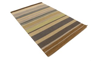 Multicolored Stripes 5X8 Hand-Tufted Modern Rug