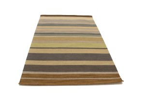 Multicolored Stripes 5X8 Hand-Tufted Modern Rug