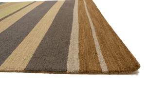 Multicolored Stripes 5X8 Hand-Tufted Modern Rug