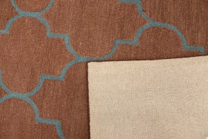 Rusty Pink Trellis 5X8 Hand-Tufted Modern Rug