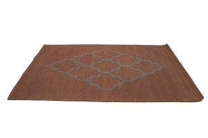 Rusty Pink Trellis 5X8 Hand-Tufted Modern Rug
