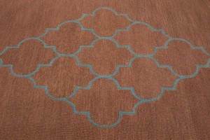 Rusty Pink Trellis 5X8 Hand-Tufted Modern Rug