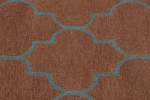 Rusty Pink Trellis 5X8 Hand-Tufted Modern Rug