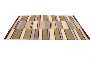 Multicolored Stripes 5X8 Hand-Tufted Modern Rug