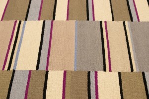 Multicolored Stripes 5X8 Hand-Tufted Modern Rug