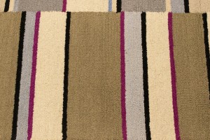 Multicolored Stripes 5X8 Hand-Tufted Modern Rug