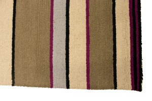 Multicolored Stripes 5X8 Hand-Tufted Modern Rug