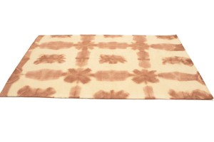 Rust Tie-Dye 5X8 Hand-Tufted Modern Rug