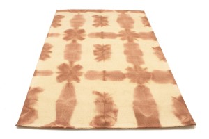 Rust Tie-Dye 5X8 Hand-Tufted Modern Rug
