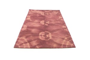 Deep Blush Tie-Dye 5X8 Hand-Tufted Modern Rug