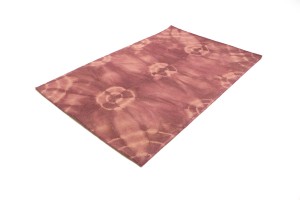 Deep Blush Tie-Dye 5X8 Hand-Tufted Modern Rug