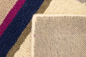 Multicolored Stripes 5X8 Hand-Tufted Modern Rug