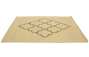 Cream Trellis 5X8 Hand-Tufted Modern Rug