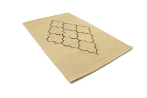 Cream Trellis 5X8 Hand-Tufted Modern Rug