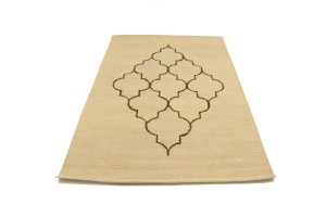 Cream Trellis 5X8 Hand-Tufted Modern Rug