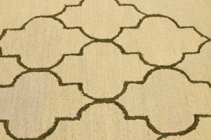 Cream Trellis 5X8 Hand-Tufted Modern Rug