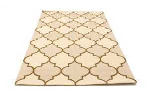 Multicolored Trellis 5X8 Hand-Tufted Modern Rug