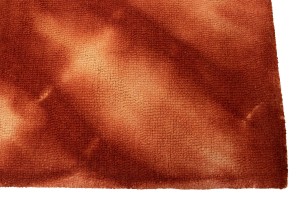 Orange-red Tie-Dye 5X8 Hand-Tufted Modern Rug