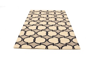 Multicolored Geometric 5X8 Hand-Tufted Modern Rug