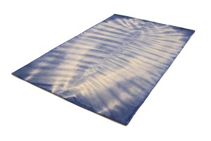 Purple-navy Tie-Dye 5X8 Hand-Tufted Modern Rug