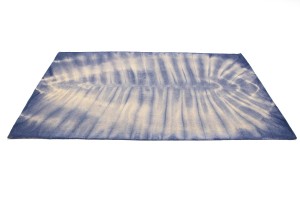 Purple-navy Tie-Dye 5X8 Hand-Tufted Modern Rug