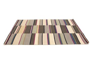 Multicolored Stripes 5X8 Hand-Tufted Modern Rug