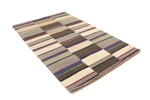 Multicolored Stripes 5X8 Hand-Tufted Modern Rug