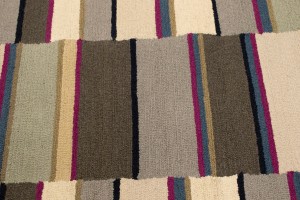 Multicolored Stripes 5X8 Hand-Tufted Modern Rug