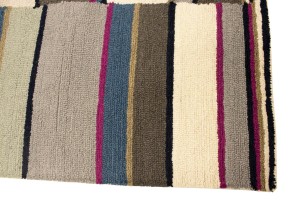 Multicolored Stripes 5X8 Hand-Tufted Modern Rug