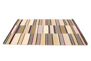 Multicolored Stripes 5X8 Hand-Tufted Modern Rug