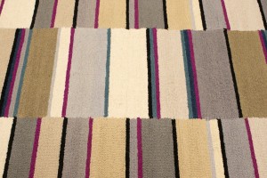 Multicolored Stripes 5X8 Hand-Tufted Modern Rug