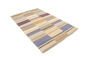 Multicolored Stripes 5X8 Hand-Tufted Modern Rug