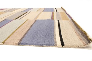 Multicolored Stripes 5X8 Hand-Tufted Modern Rug