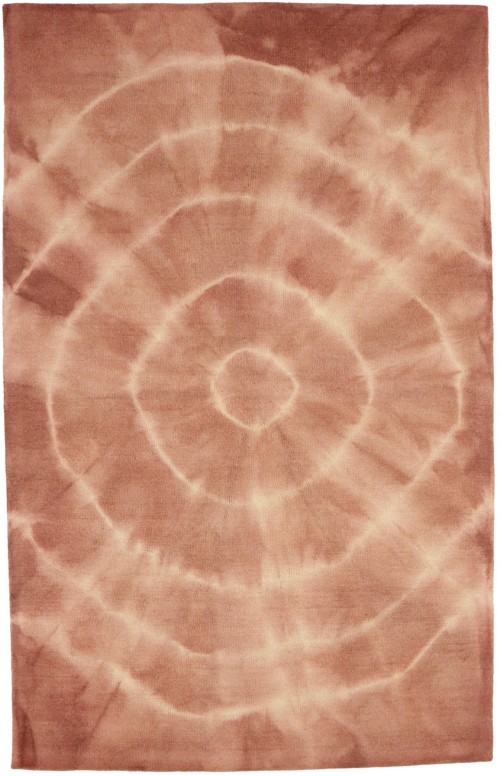 Rust Tie-Dye 5X8 Hand-Tufted Modern Rug