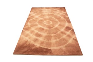 Rust Tie-Dye 5X8 Hand-Tufted Modern Rug