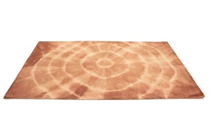 Rust Tie-Dye 5X8 Hand-Tufted Modern Rug