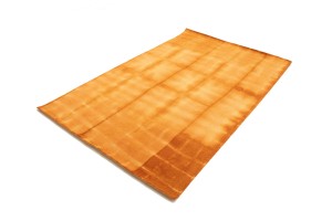 Solar Orange Tie-Dye 5X8 Hand-Tufted Modern Rug