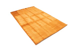 Solar Orange Tie-Dye 5X8 Hand-Tufted Modern Rug
