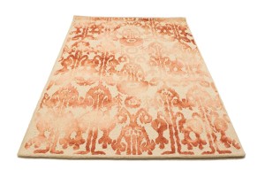 Rust Abstract 5X8 Hand-Tufted Modern Rug