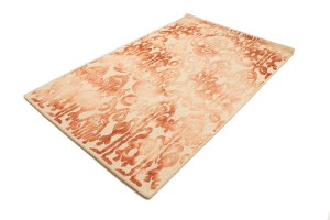 Rust Abstract 5X8 Hand-Tufted Modern Rug