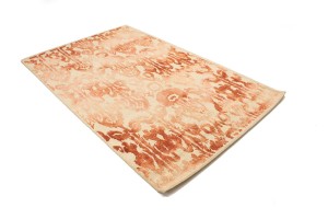 Rust Abstract 5X8 Hand-Tufted Modern Rug