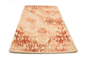 Rust Abstract 5X8 Hand-Tufted Modern Rug