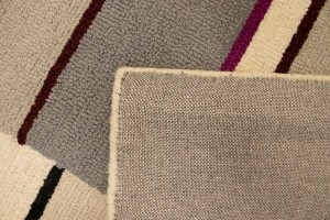 Multicolored Stripes 5X8 Hand-Tufted Modern Rug