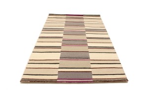 Multicolored Stripes 5X8 Hand-Tufted Modern Rug