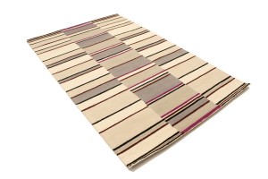 Multicolored Stripes 5X8 Hand-Tufted Modern Rug