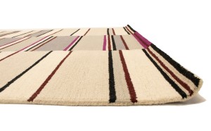 Multicolored Stripes 5X8 Hand-Tufted Modern Rug